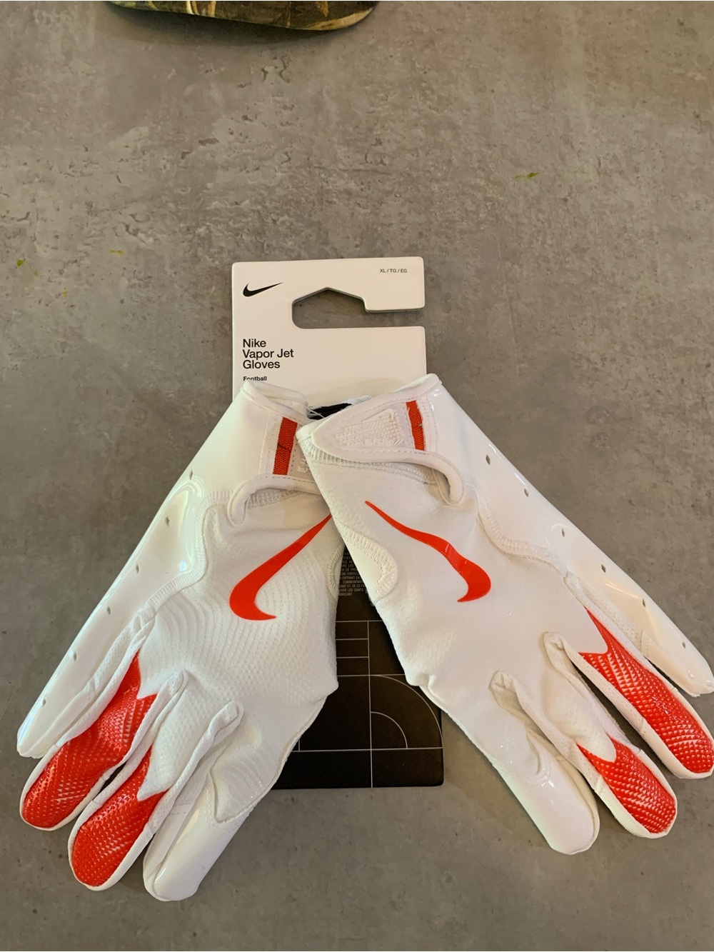 Nike Vapor Jet Gloves White Football